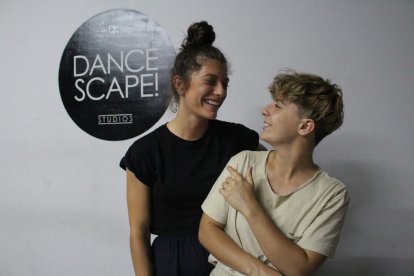 classe . Un moment de la classe de la Sandra Egido i la Carla Cervantes a Lleida.