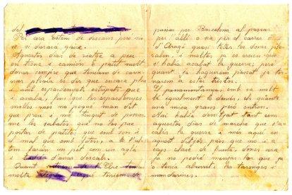 propaganda. Una de les cartes postal era propaganda de la mateixa brigada on va ser destinat el jove de la Garriga.