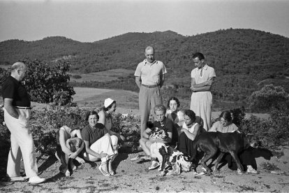 en construcció. El castell de Cap Roig es va començar a construir a principis dels anys 30 del segle XX.