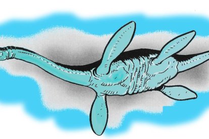 un ‘monstre’. Una de les dents del Liopleurodon.
