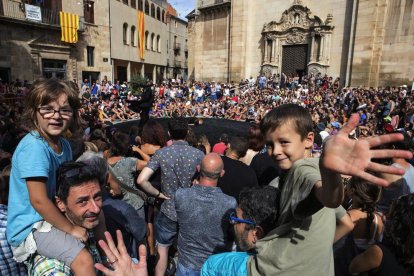 La  plaça major, un dels espais més cèntrics. Es va renovar amb mobiliari que es pogués moure i minimalista per la Fira.