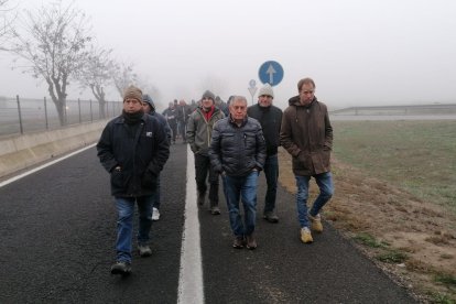 Tall de l'A-2 a Fondarella.