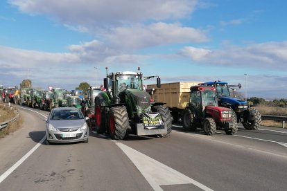 Tall de l'autopista a Soses