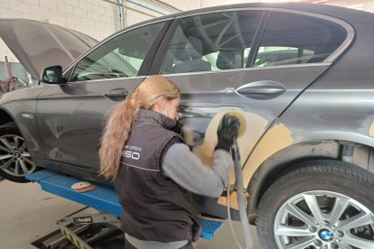 Una alumna de la Caparrella.