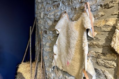 Una capa feta amb pell d'ovella que els pastors es posaven a l'esquena per protegir-se del fred i la pluja.