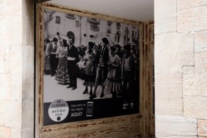 Una de las fotografías de la muestra sobre oficios y tradiciones en Solsona