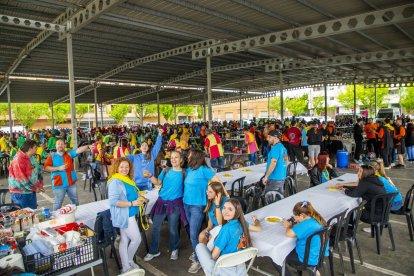 Una de les penyes participants en la jornada. - GERARD HOYAS