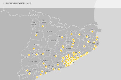 Les llibreries que formen part del Gremi de Llibreters de Catalunya, al mapa