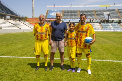 Luis Pereira amb Miguel Rubio, Òscar i el fill d’aquest