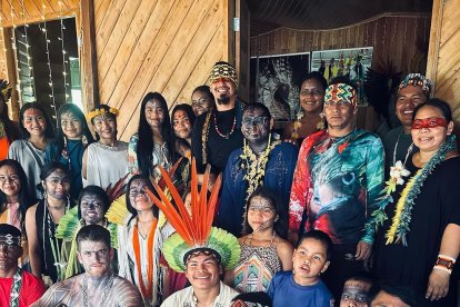 Miguel Bernardeau durant el seu viatge per l’Amazones