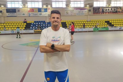 Robert Bergé, al pavelló del Vila-sana.
