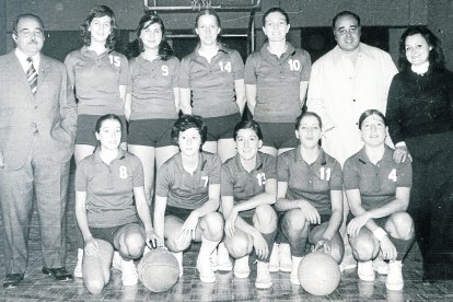 Formació del Medina Lleida a la màxima categoria als 70.