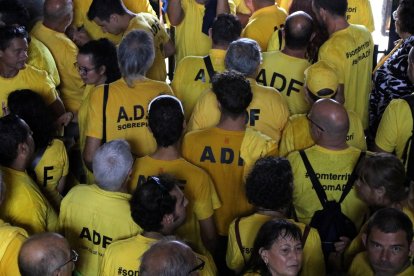 Varios ADF, participando de la concentración a Hostalric