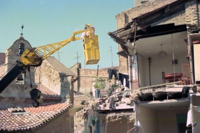 Els esfondraments en edificis d’aquesta zona del Barri Antic van ser habituals a la dècada dels anys noranta.