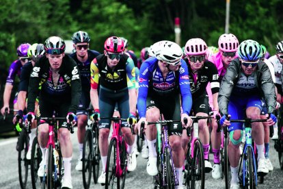 International Cyclist Peloton during Stage 3 at La Vuelta España 2023.