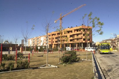 La plaça Sant Jordi sempre ha estat el centre neuràlgic del barri. - Magdalena Altisent