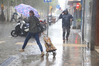 Més de 20 litres a Lleida ciutat ■ La precipitació va ser contínua ahir a Lleida ciutat, que va arribar a acumular més de 20 litres per metre quadrat durant la jornada. Va estar plovent des de primera hora del matí i fins ben entrada la tarda. - MAGDALENA ALTISENT