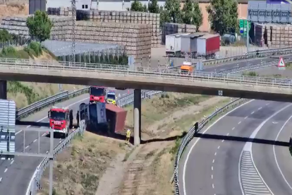 L'accident s'ha produït en sentit Saragossa.