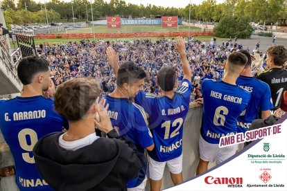 Imatges del partit entre el Lleida CF i la UE Cornellà
