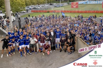 Imatges del partit entre el Lleida CF i la UE Cornellà
