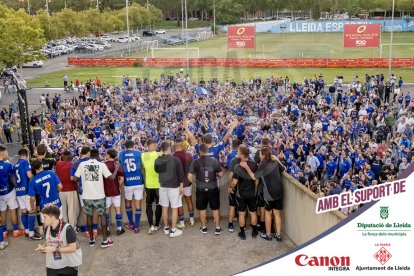 Imatges del partit entre el Lleida CF i la UE Cornellà