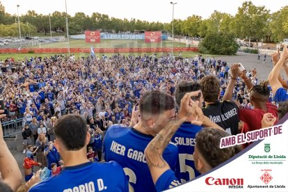 Imatges del partit entre el Lleida CF i la UE Cornellà