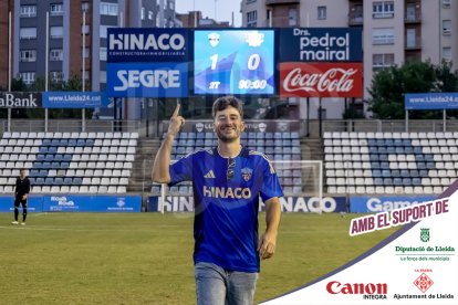 Imatges del partit entre el Lleida CF i la UE Cornellà