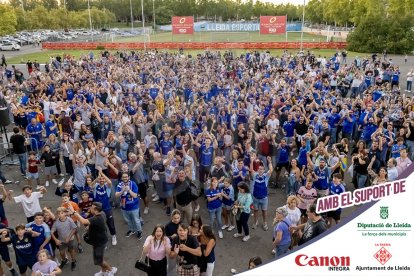 Imatges del partit entre el Lleida CF i la UE Cornellà