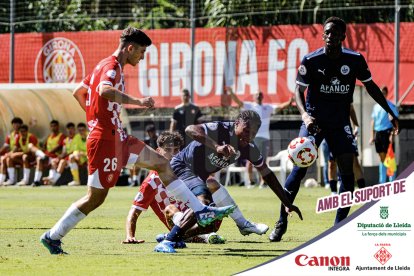 Imatges del partit entre el Girona B i l'Atlètic Lleida