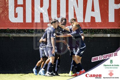 Imatges del partit entre el Girona B i l'Atlètic Lleida