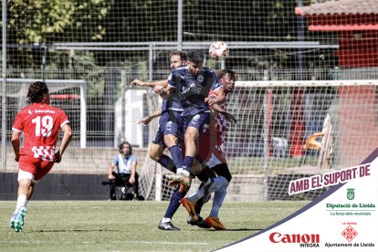 Imatges del partit entre el Girona B i l'Atlètic Lleida