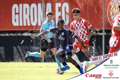Imatges del partit entre el Girona B i l'Atlètic Lleida