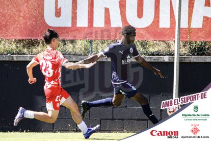 Imatges del partit entre el Girona B i l'Atlètic Lleida