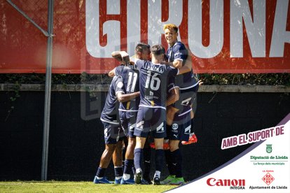 Imatges del partit entre el Girona B i l'Atlètic Lleida