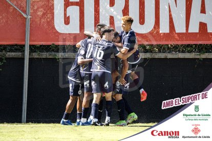 Imatges del partit entre el Girona B i l'Atlètic Lleida