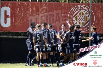 Imatges del partit entre el Girona B i l'Atlètic Lleida