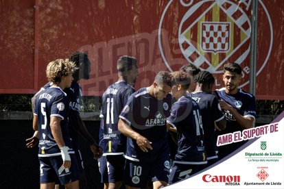Imatges del partit entre el Girona B i l'Atlètic Lleida