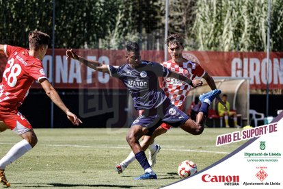 Imatges del partit entre el Girona B i l'Atlètic Lleida