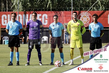 Imatges del partit entre el Girona B i l'Atlètic Lleida