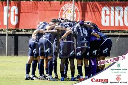 Imatges del partit entre el Girona B i l'Atlètic Lleida
