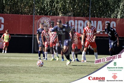 Imatges del partit entre el Girona B i l'Atlètic Lleida