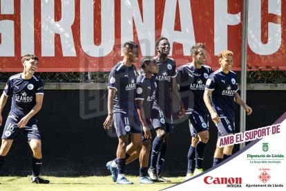 Imatges del partit entre el Girona B i l'Atlètic Lleida