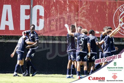 Imatges del partit entre el Girona B i l'Atlètic Lleida