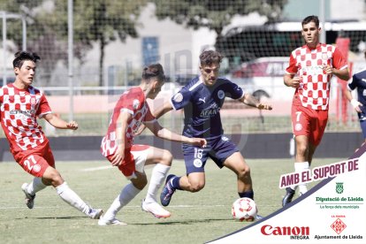 Imatges del partit entre el Girona B i l'Atlètic Lleida