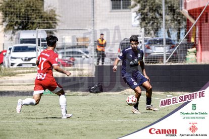 Imatges del partit entre el Girona B i l'Atlètic Lleida