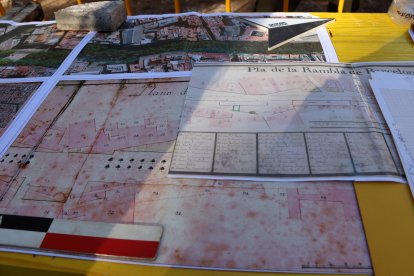 Planos de las obras de reforma de la Rambla de Barcelona.