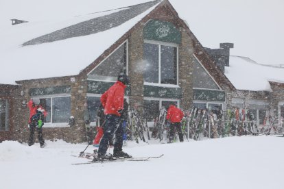 Imatges de la nevada a la Bonaigua