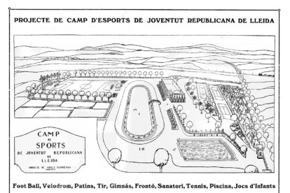 El plano original de lo que acabaría siendo el Camp d’Esports