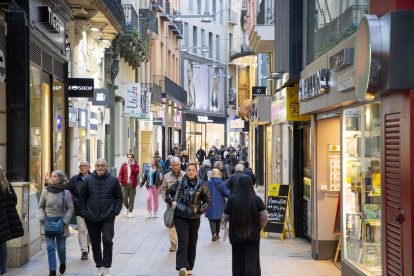 L'Eix Comercial de Lleida, aquest dijous.