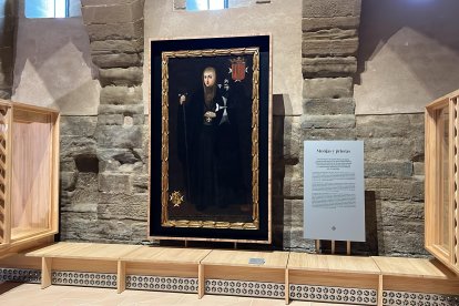 Obres d'art exhibides al Monestir de Vilanova de Sixena.